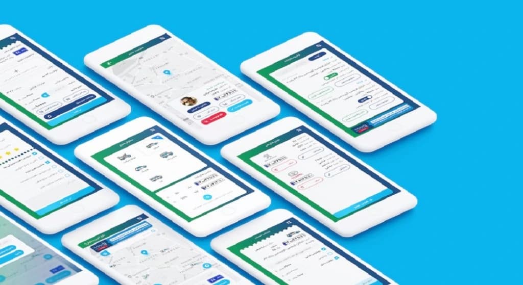 مجموعه صفحات اپلیکیشن اسواش؛ نقشه، سفارش و بازخورد